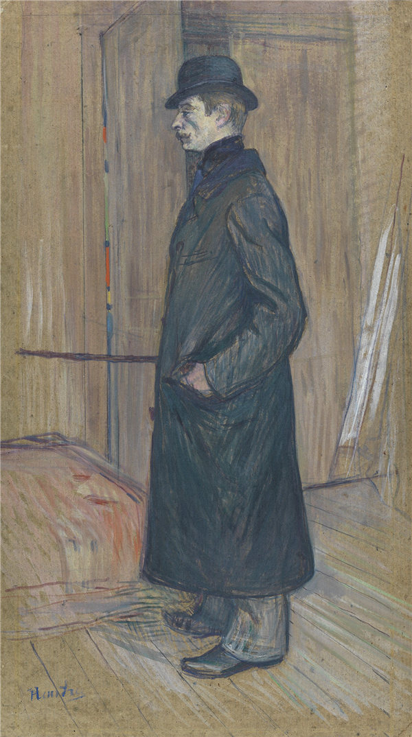 亨利·德·图卢兹-劳特雷克（Henri de Toulouse-Lautrec）-加斯顿·邦尼佛（Gaston Bonnefoy） 1891年油画