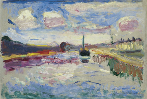 亨利·马蒂斯（Henri Matisse）-米迪运河 1898年作品下载