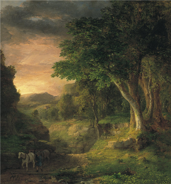 乔治·英尼斯（George Inness）-在伯克郡 1848年-1850年作品高清下载