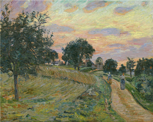 阿尔芒德·基约曼(ArmandGuillaumin)-达米特之路 1885年油画高清下载