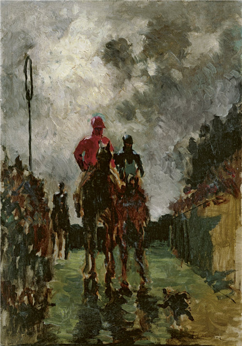 亨利·德·图卢兹-劳特雷克（Henri de Toulouse-Lautrec）-骑师 1882年油画