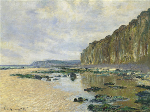 克洛德·莫奈(Claude Monet)-瓦伦格维尔的低潮 1882年油画高清下载