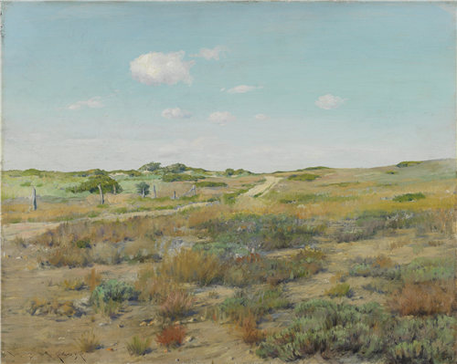 威廉·梅里特·蔡斯（William Merritt Chase）-Shinnecock Hills 1893年-1897年油画