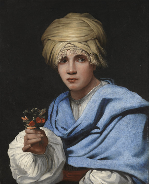 米歇尔·斯威特斯（Michiel Sweerts）-拿着头号的头巾的男孩 1658年-1661年油画