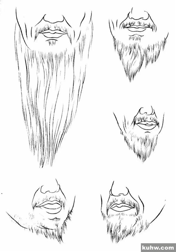 技法 | 工笔人物入门 脸部五官的白描画法