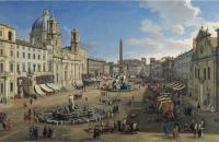 加斯帕·范·威特尔（Gaspar van Wittel）-罗马纳沃纳广场 1699年作品