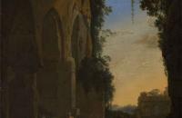 扬·阿瑟林（Jan Asselijn）-南部景观与农民 1647年油画作品
