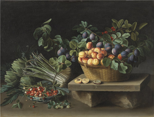 露易丝·莫永（Louise Moillon）-水果静物 1637年油画作品下载