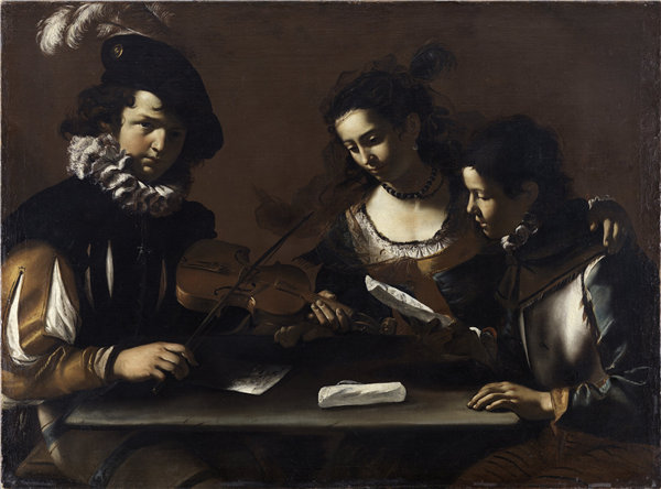 马蒂亚·普雷蒂（Mattia Preti）-演唱会 1630-35年油画高清下载