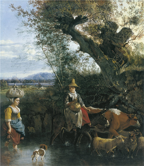 扬·希勃瑞兹（Jan Siberechts）-福特 1672年油画高清下载