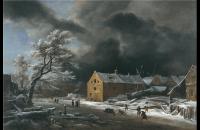 雅各布·伊萨克斯（Jacob Isaacksz）-冬季风景 1670年油画