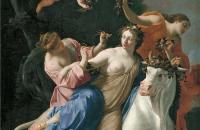 西蒙·沃特（Simon Vouet）-欧罗巴的强奸 1640年油画