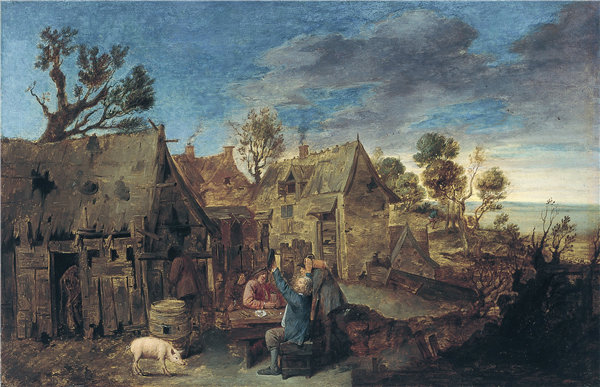 阿德里安·布劳尔(Adriaen Brouwer)-与男人喝酒的乡村景色 1631年-1635年.zip