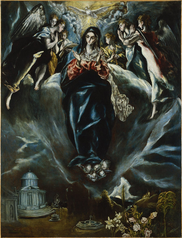 艾尔·葛雷柯（El Greco）和豪尔赫·曼努埃尔（Jorge ManuelTheotokópoulos）-完美的构想 1608年-1614年油画
