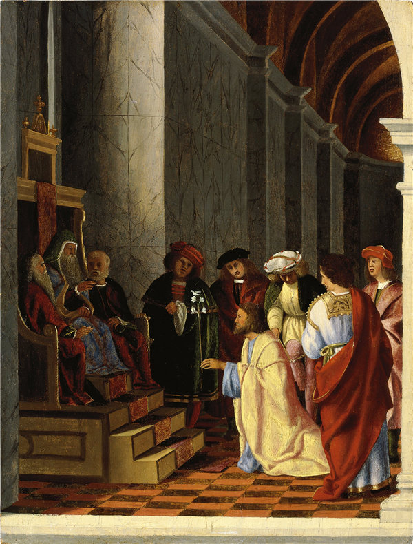 洛伦佐·乐透（Lorenzo Lotto）-圣约瑟夫和圣母的求婚者 1508年作品