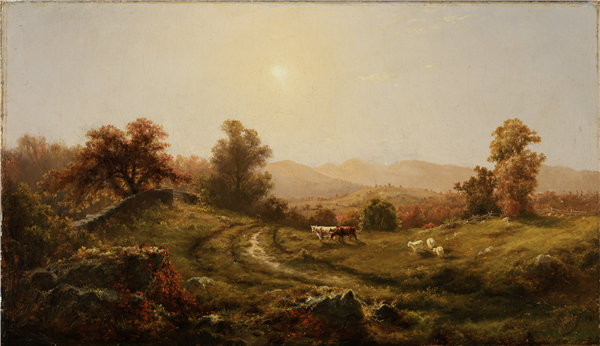 查尔斯·穆尔（Charles H. Moore），《风景》， 1859年油画高清下载