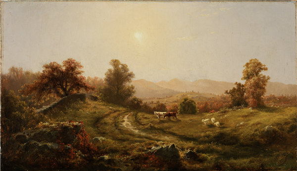 查尔斯·穆尔(Charles H. Moore),《风景》, 1859年油画高清下载