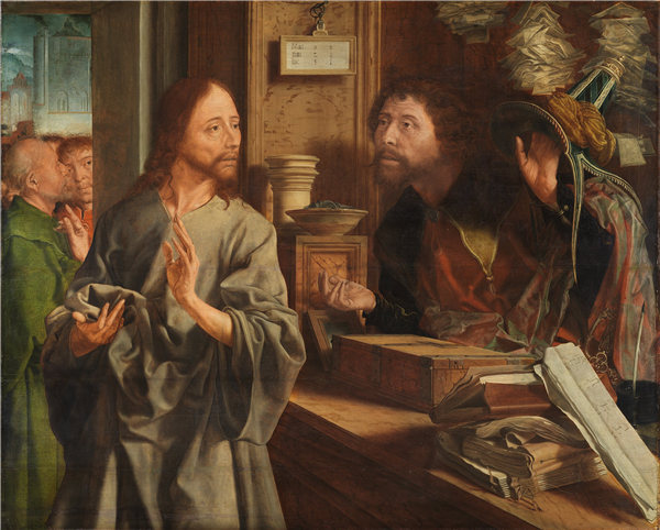 马里努斯·范·雷默斯瓦莱（Marinus van Reymerswaele）-圣马太的召唤 1530年作品