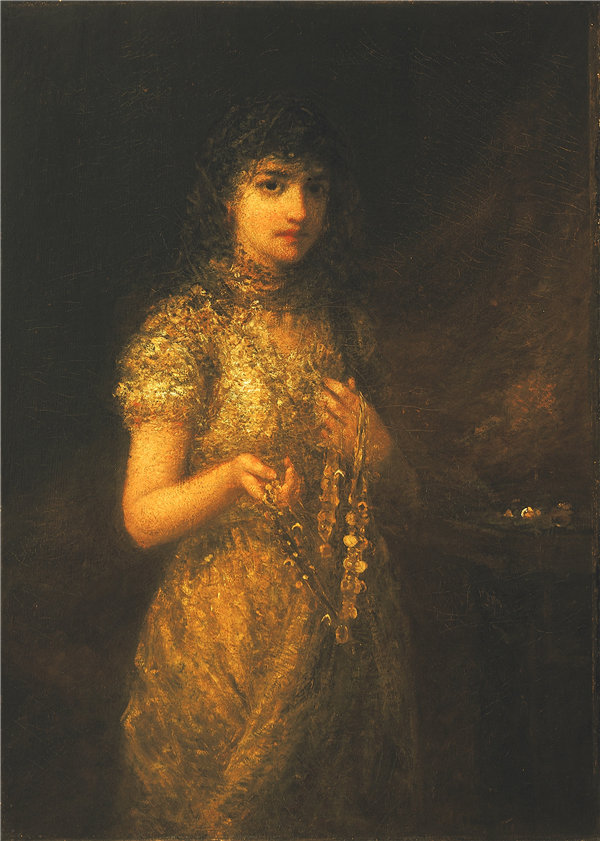 乔治·富勒（George Fuller）-（Fedalma）费达玛 1883-1884年油画高清下载