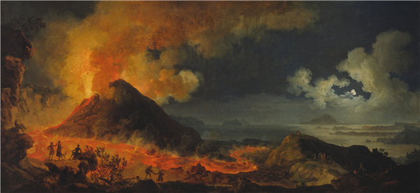 皮埃尔·雅克·沃尔莱尔（Pierre-Jacques Volaire）-维苏威火山爆发 1771年作品