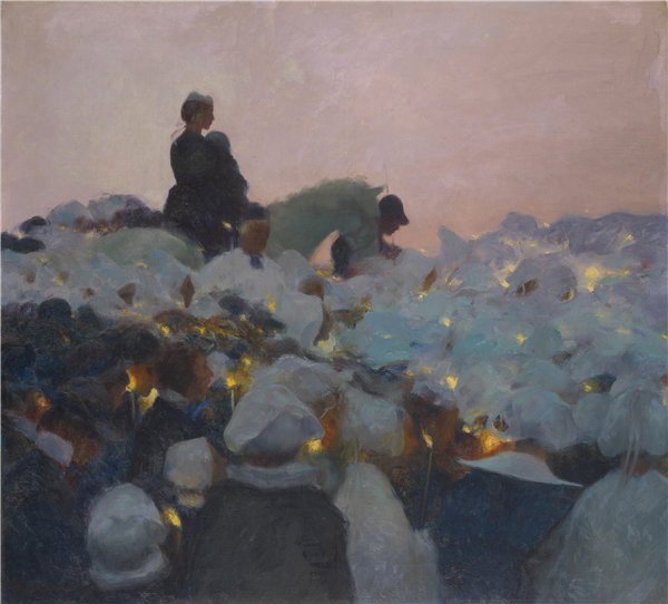 加斯顿·拉图什（Gaston La Touche）-布列塔尼的原谅 1896年油画