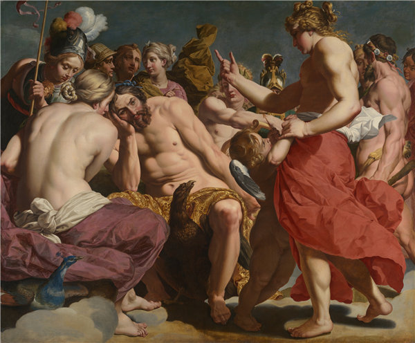 亚伯拉罕·詹森斯（Abraham Janssens）-木星被金星斥责 1612年油画