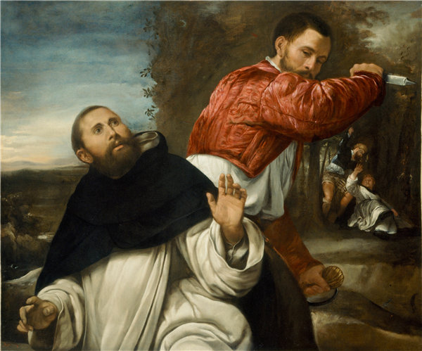 乔凡尼·吉罗拉莫（Giovanni Girolamo Savoldo）·萨沃多-圣彼得道者之死，1530年意大利油画