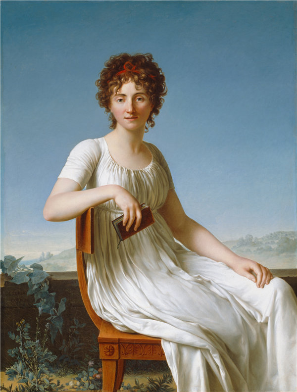 让·巴蒂斯特·弗朗索瓦·德索里亚（Jean Baptiste François Désoria）-Constance Pipelet肖像，1797年法国油画