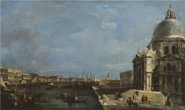 弗朗切斯科·瓜迪（Francesco Guardi）-威尼斯大运河 1760年油画高清