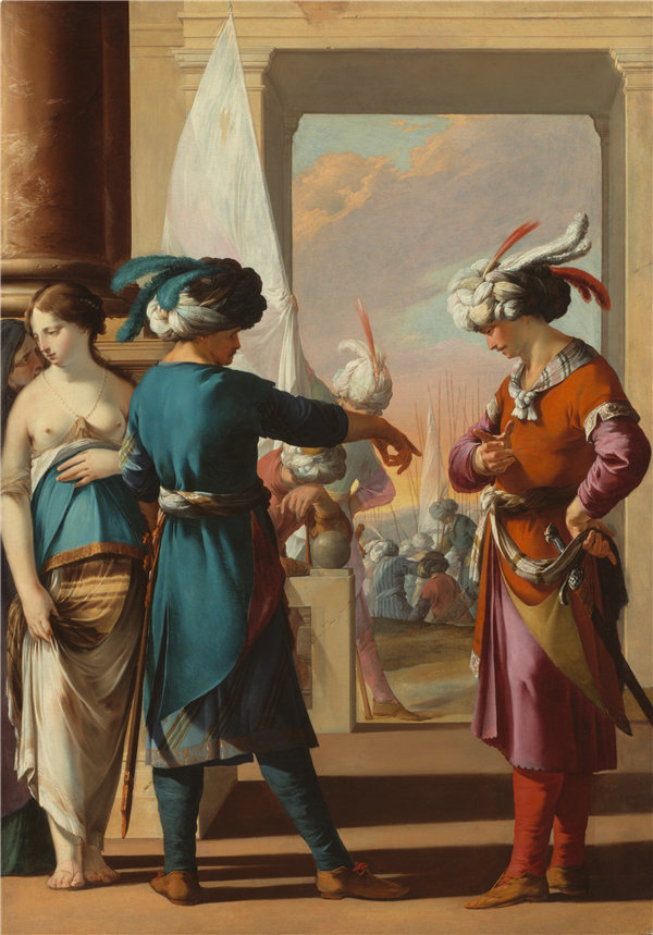 劳伦·德拉·海尔(Laurent de La Hyre)-Panthea,Cyrus和Araspas,1631年油画