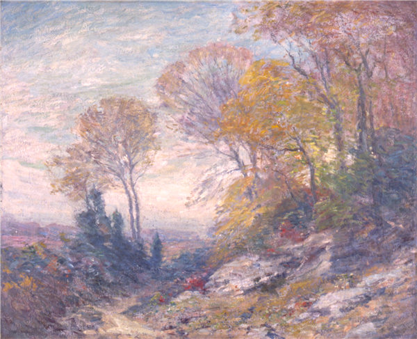 弗兰克·比克内尔（Frank A. Bicknell）-十月上午 1910年油画高清下载