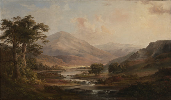 罗伯特·邓肯森（Robert S.Duncanson），苏格兰风景， 1871年油画