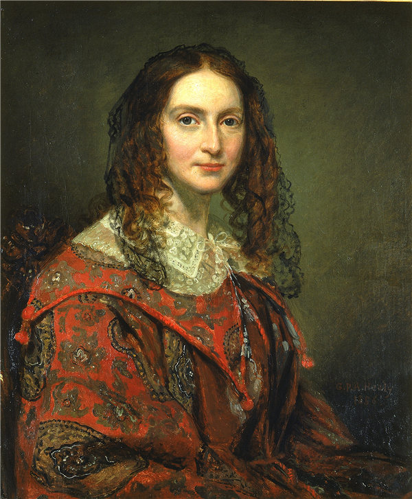 乔治·彼得·亚历山大·希利(George Peter Alexander Healy),托马斯·布赖恩(Thomas B. Bryan)夫人, 1856年油画