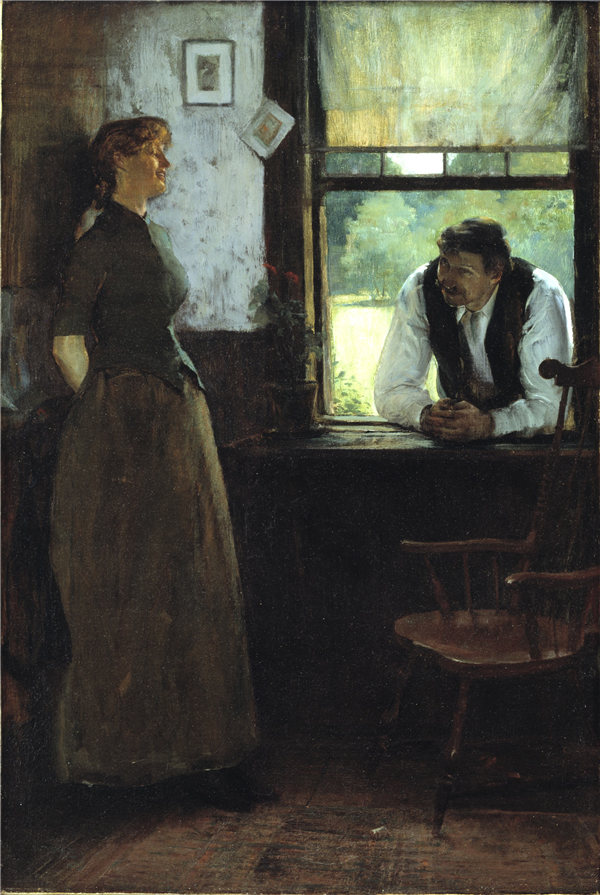 威廉·托马斯·斯梅德利（William Thomas Smedley）-《六月的一天》 1880-1885年油画