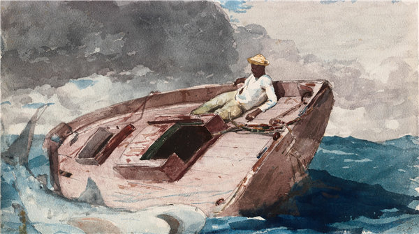 温斯洛·荷马（Winslow Homer）-墨西哥湾流 1899年作品高清下载