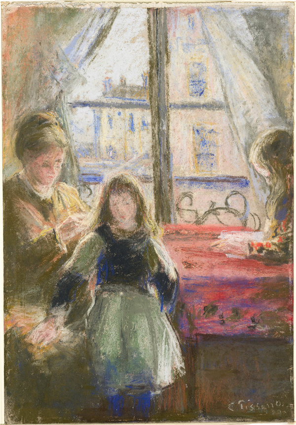 卡米尔·毕沙罗(Camille Pissarro)-露丝·德鲁瓦·弗雷雷斯街在窗前,1878–79年法国作品