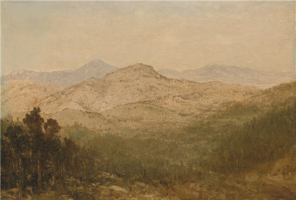 约翰·弗雷德里克·肯塞特（John Frederick Kensett），科罗拉多山， 1870年油画