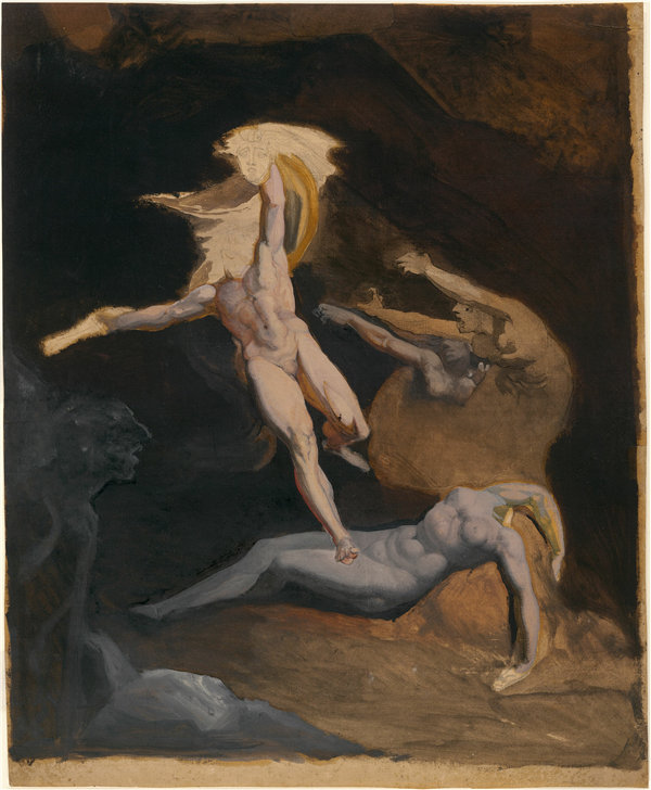 亨利·福塞利（Henry Fuseli）-珀尔修斯（Perseus）从the实洞穴开始 1816年瑞士作品