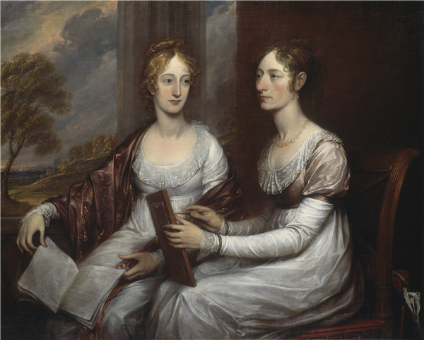 约翰·特朗布尔（John Trumbull）-《失踪的玛丽和汉娜·默里（Hannah Murray）， 1806年》油画