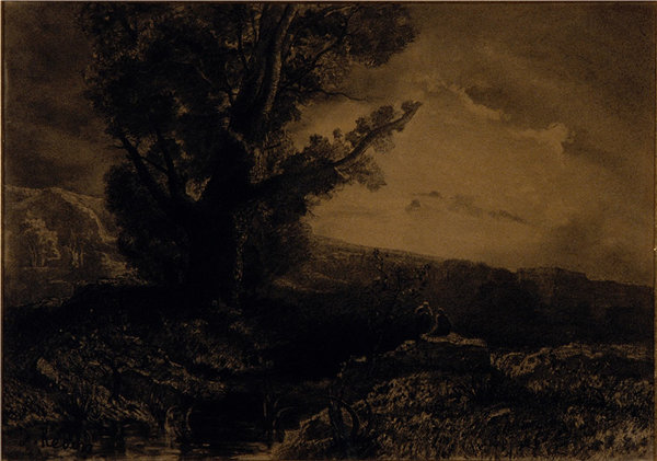 奥迪隆·雷顿（Odilon Redon）-景观，1868年法国作品