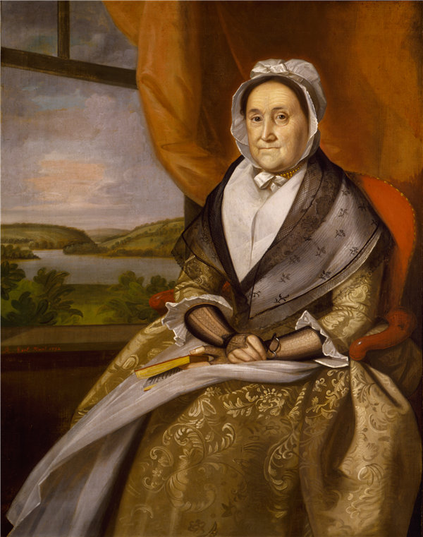 拉尔夫·伯爵（Ralph Earl）-约瑟夫·赖特（Joseph Wright）夫人， 1792年作品