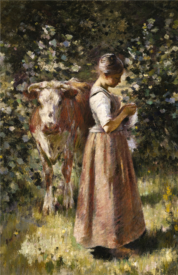 西奥多·罗宾逊（Theodore Robinson），拉瓦切尔（LaVachère）  1888年高清油画