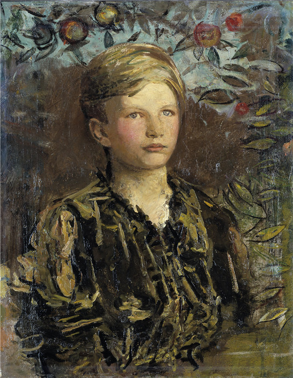 雅培·汉德森·塞耶(Abbott Handerson Thayer),汤森·布拉德利·马丁(Townsend Bradley Martin) 1919年油画