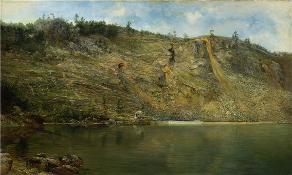 荷马·道奇·马丁（Homer Dodge Martin）-铁矿山，港口亨利，纽约  1862年油画