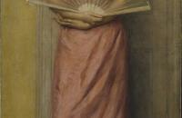 肯扬·考克斯（Kenyon Cox），路易丝·霍兰·金（Kenyon Cox夫人）  1892年油画
