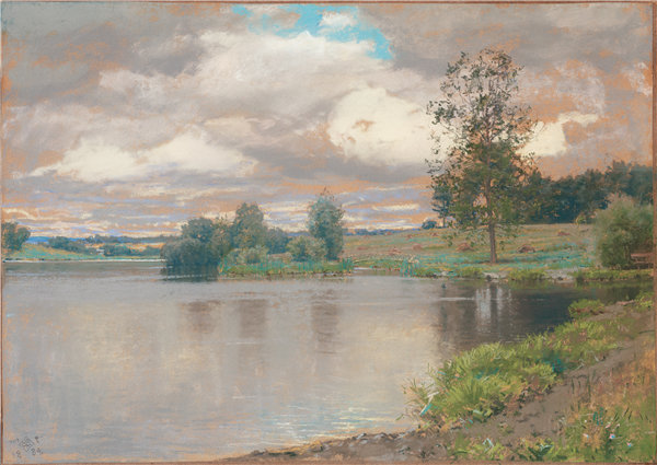 沃尔特·朗特·帕尔默（Walter Launt Palmer）-阿普代尔湖，1884年作品