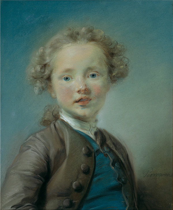 让-巴蒂斯特·佩隆诺（Jean-Baptiste Perronneau）-尚·巴蒂斯特·安托万·勒·莫伊恩的肖像，1747年法国作品