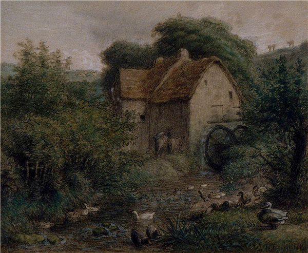 让·弗朗索瓦·米勒（JeanFrançoisMillet）-老磨坊（1866-1870年）法国作品
