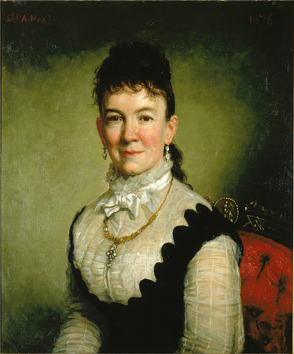 乔治·彼得·亚历山大·希利（George Peter Alexander Healy），阿尔伯特·J·迈尔夫人（凯瑟琳·沃尔登）， 1876年油画