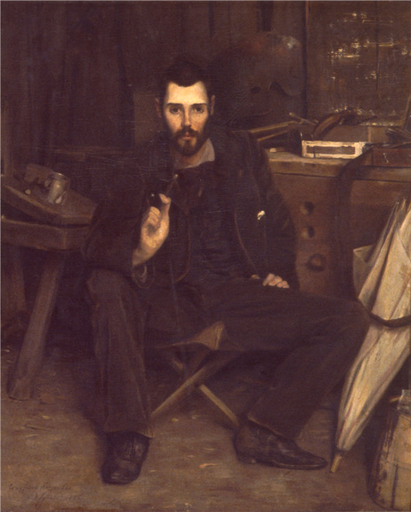 威廉·科芬（William A. Coffin）-肯尼·考克斯（Kenyon Cox）油画